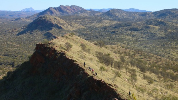 Trekking along Euro Ridge.